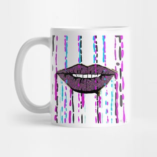 Kissable Glitter Lips Mug